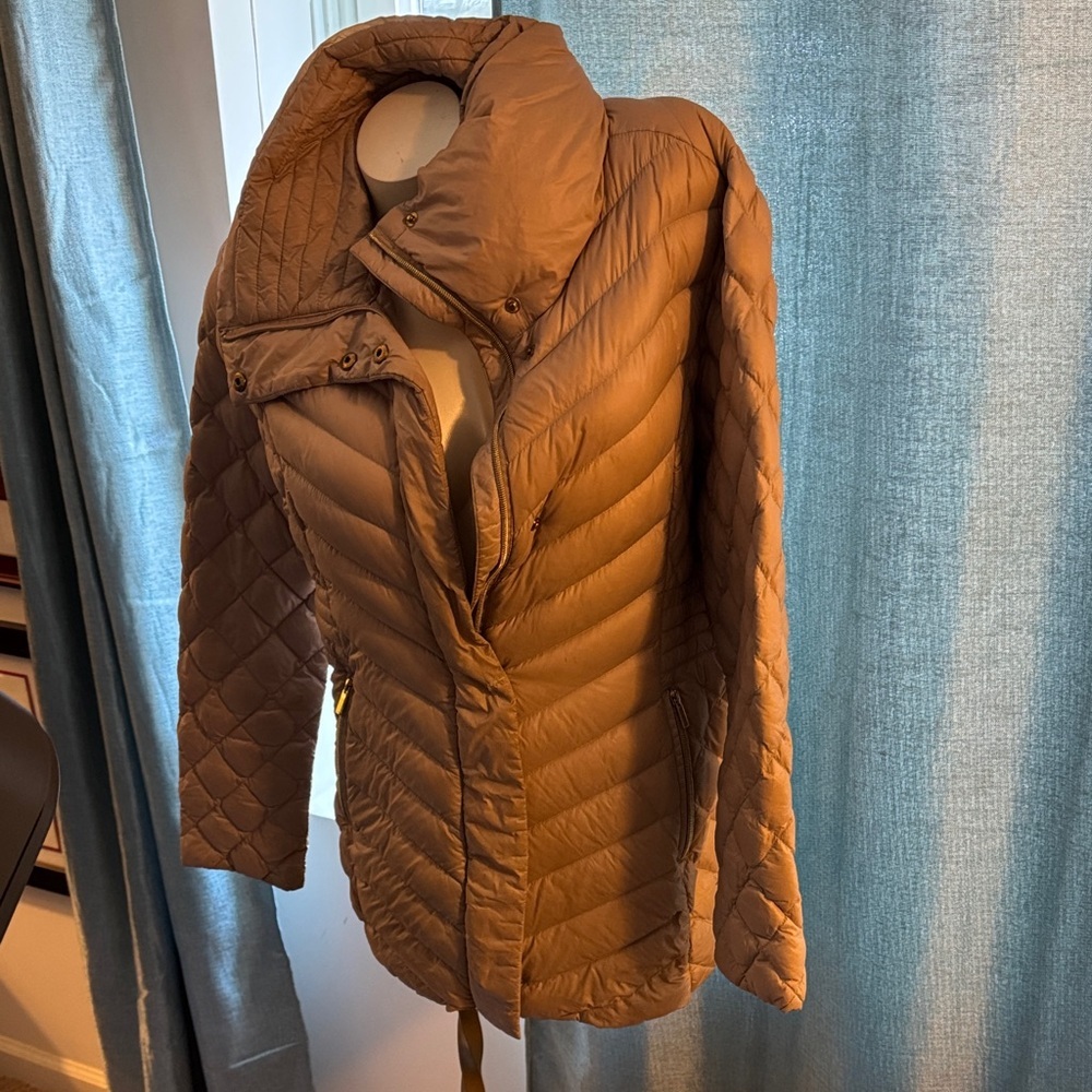 Bagatelle Women's Quilted Down Puffer Jacket - Light Brown